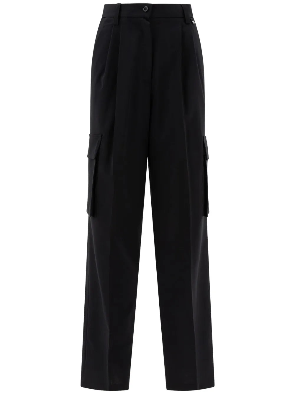 Pleat-Detail Cargo Trousers
