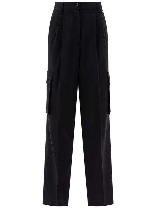Pleat-Detail Cargo Trousers