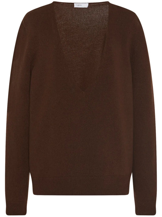 Plunging V-Neck Jumper