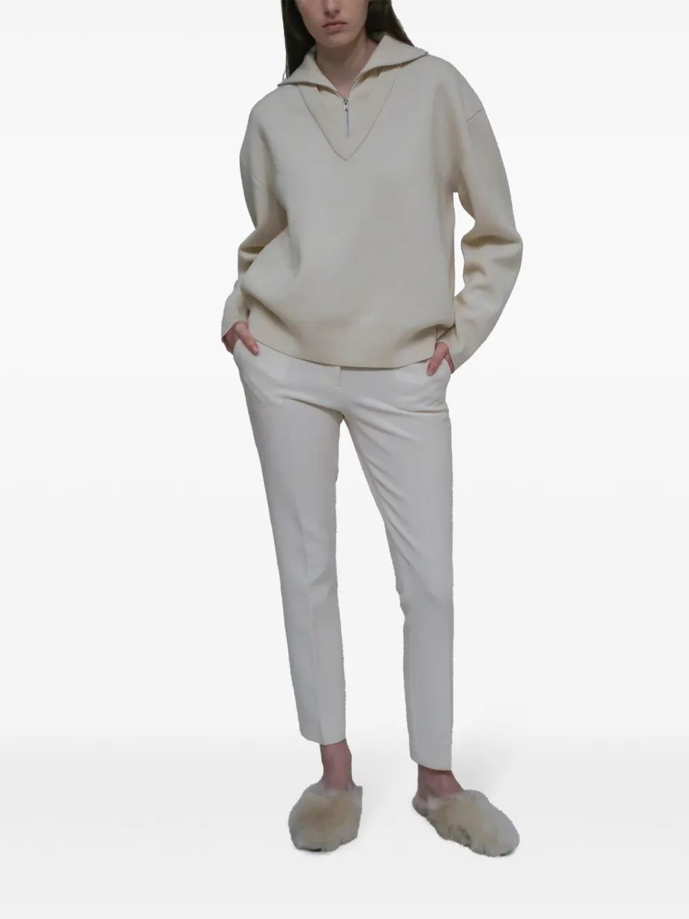 Cropped Skinny Trousers