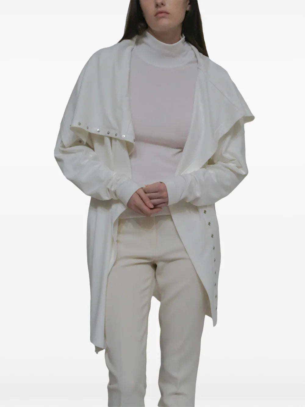 Funnel-Neck Cardigan