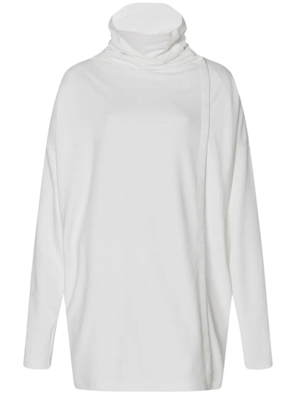 Funnel-Neck Cardigan
