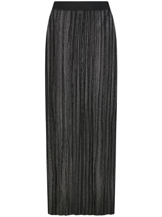 Sheer Plissé Skirt