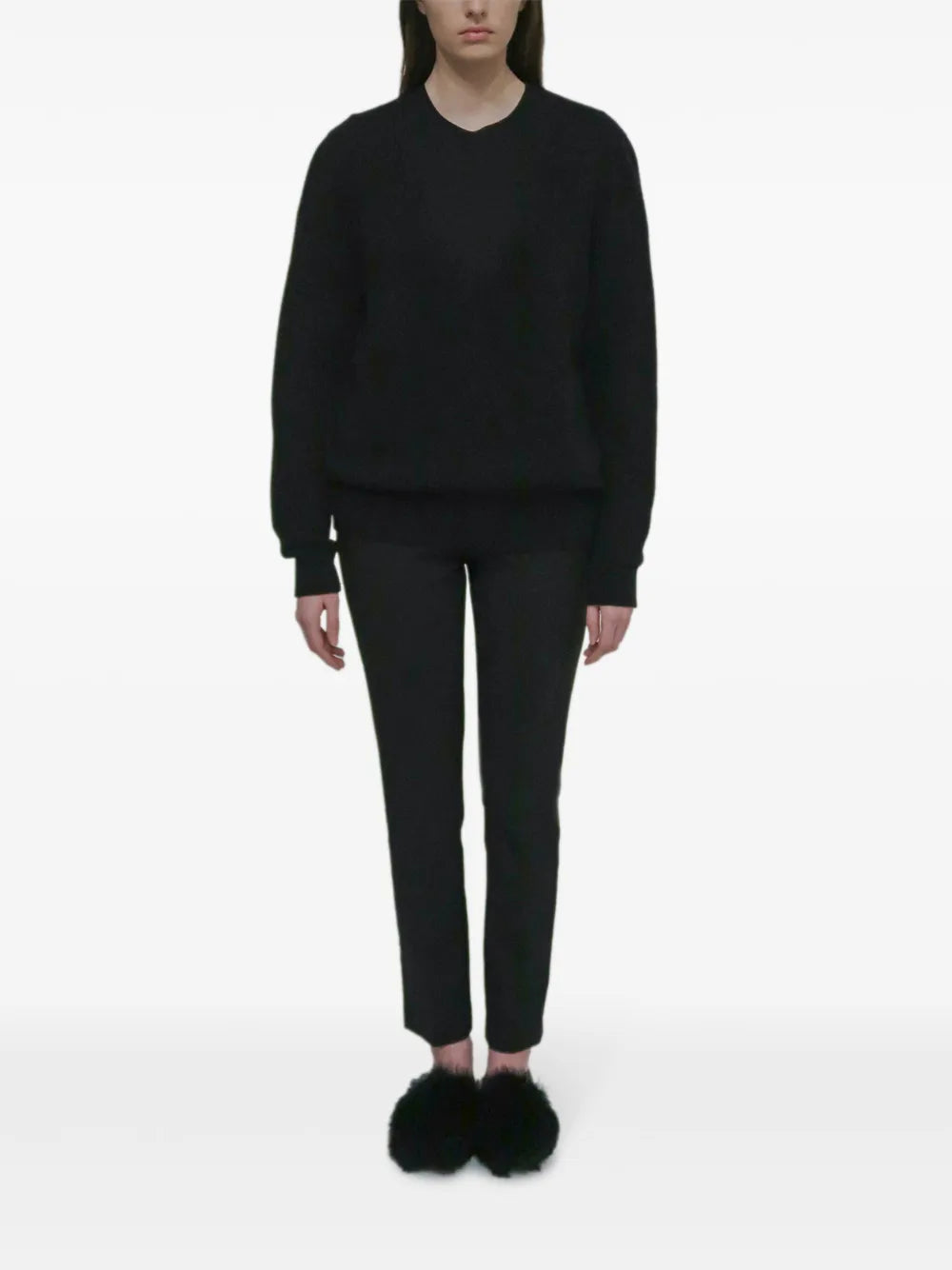 V-Neck Knitted Jumper