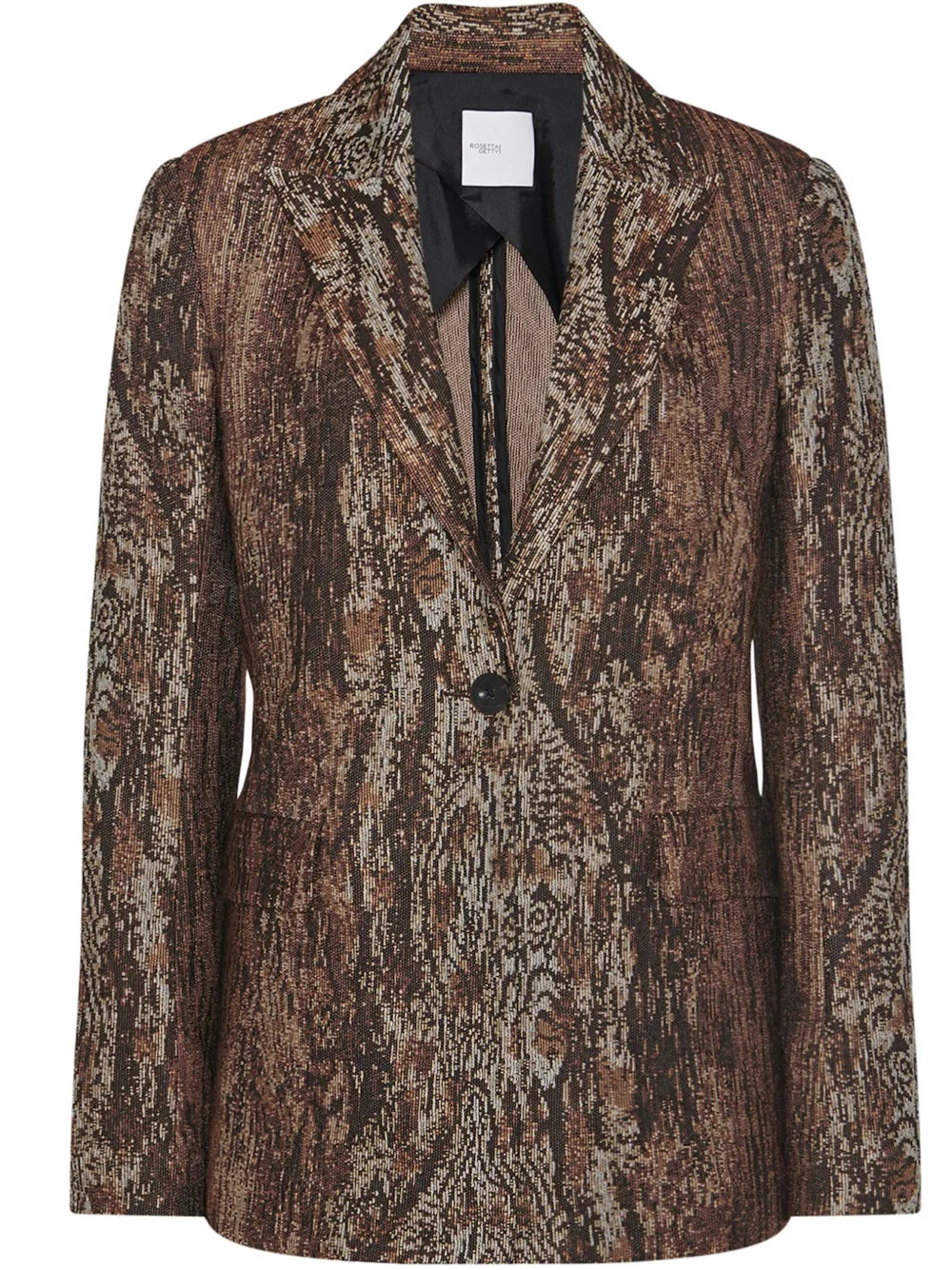 Printed Peak Lapel Jacket