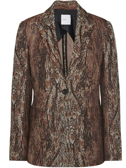 Printed Peak Lapel Jacket