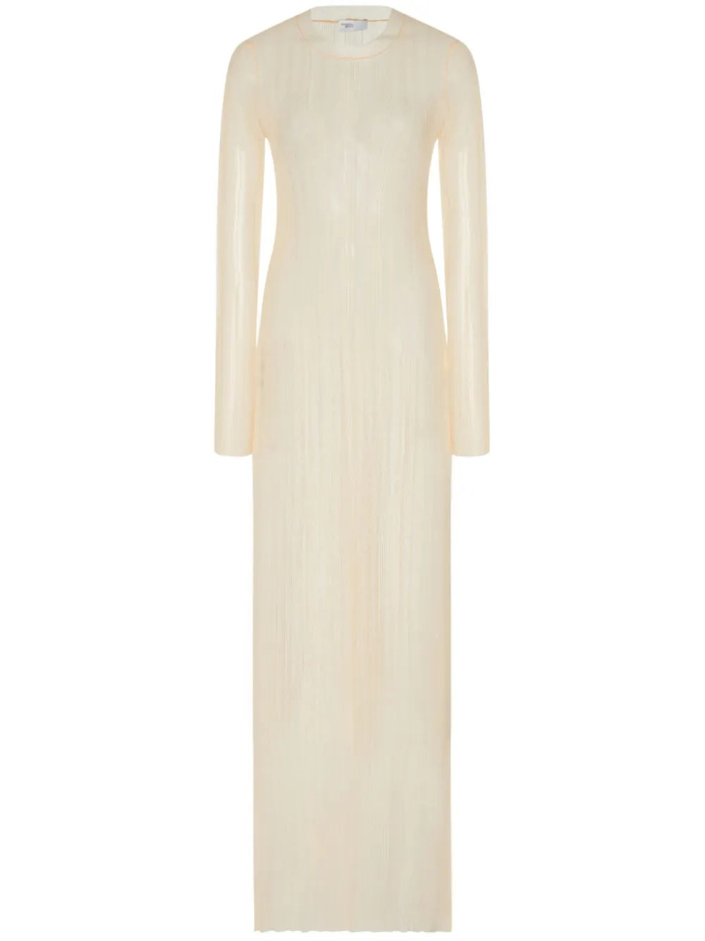 Sheer Plissé Dress