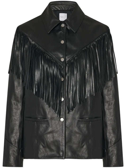 Fringe Leather Jacket