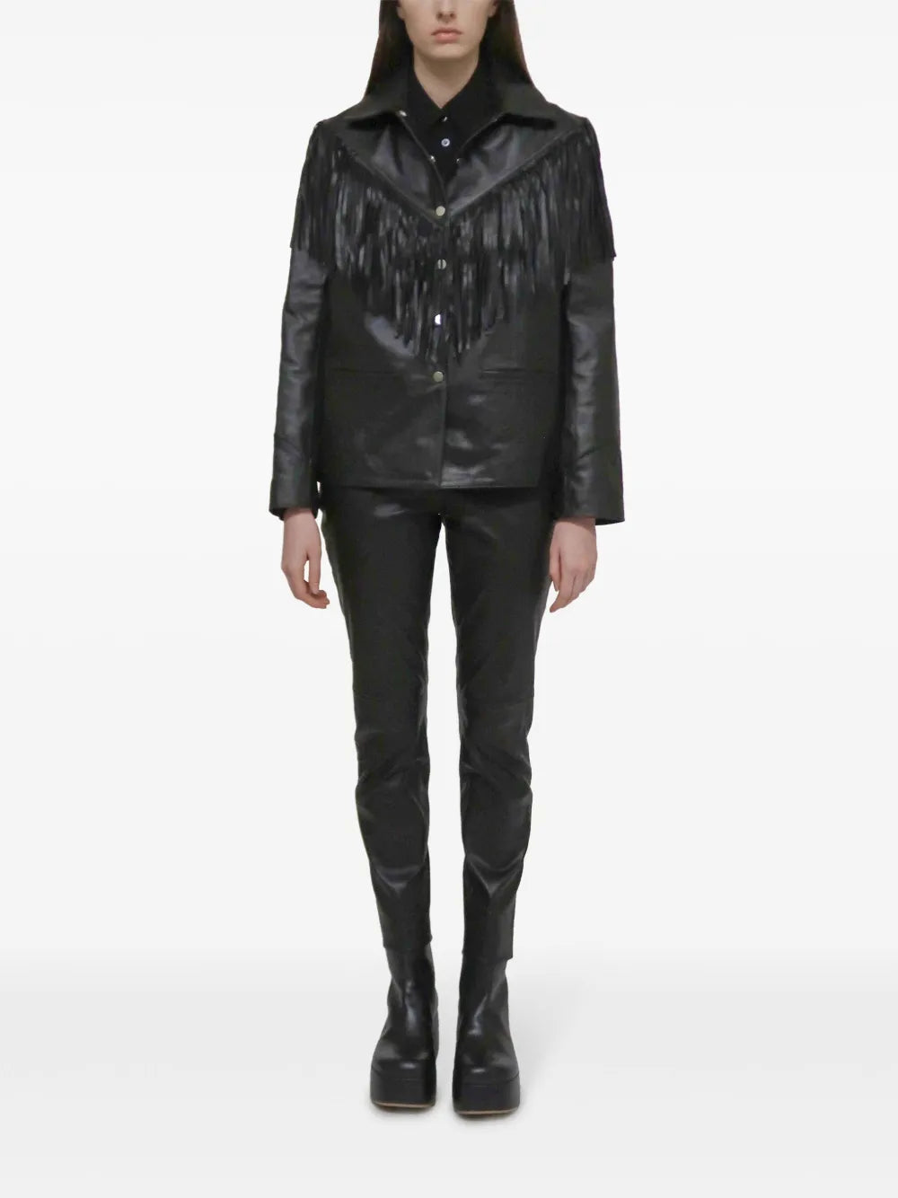 Fringe Leather Jacket