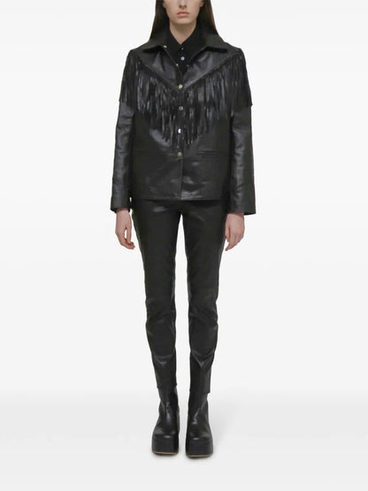 Fringe Leather Jacket