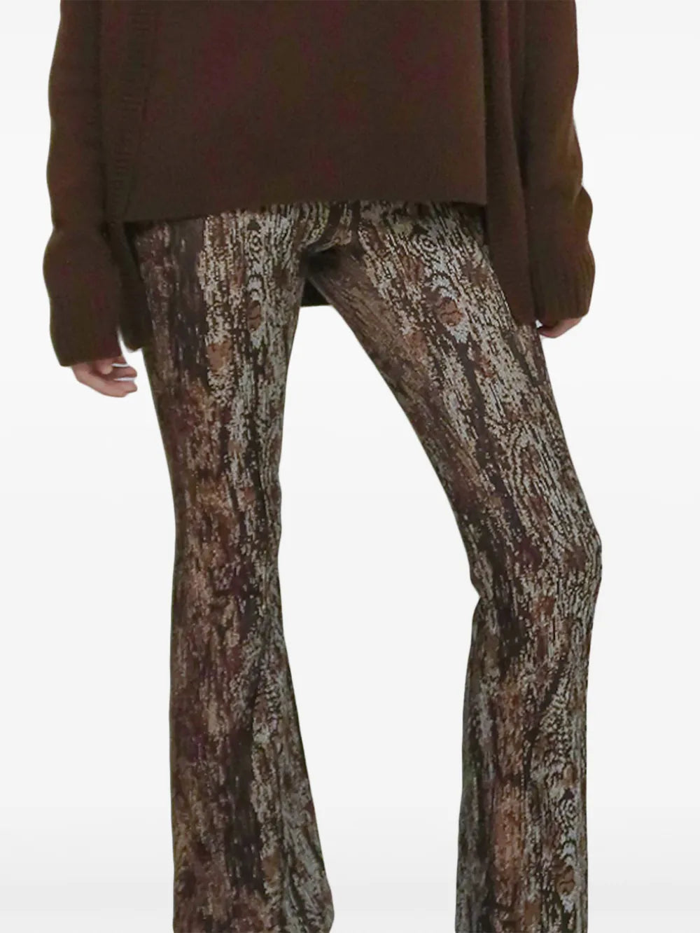 Cropped Flared Trousers
