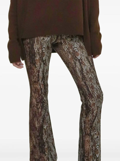 Cropped Flared Trousers