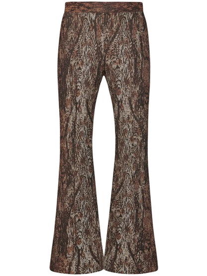 Cropped Flared Trousers