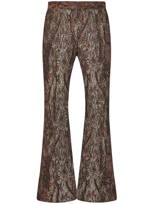 Cropped Flared Trousers