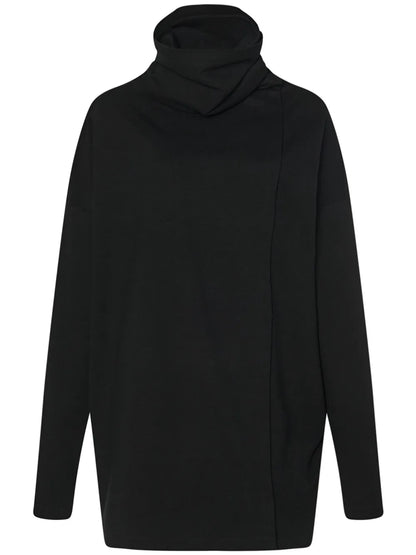 Funnel-Neck Cardigan