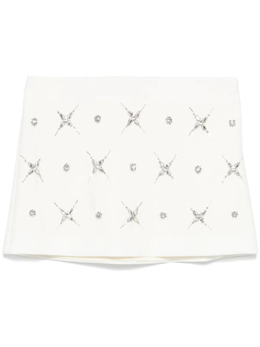 Crystal-Embellished Mini Skirt