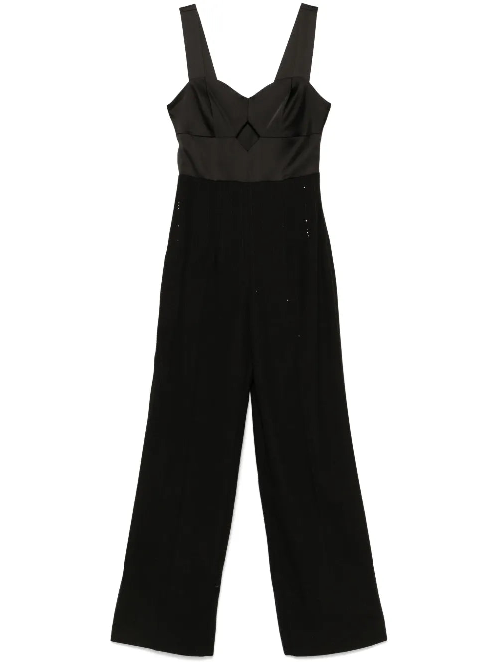 Sequin-Pinstripe Jumpsuit
