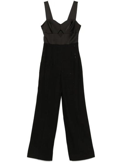 Sequin-Pinstripe Jumpsuit