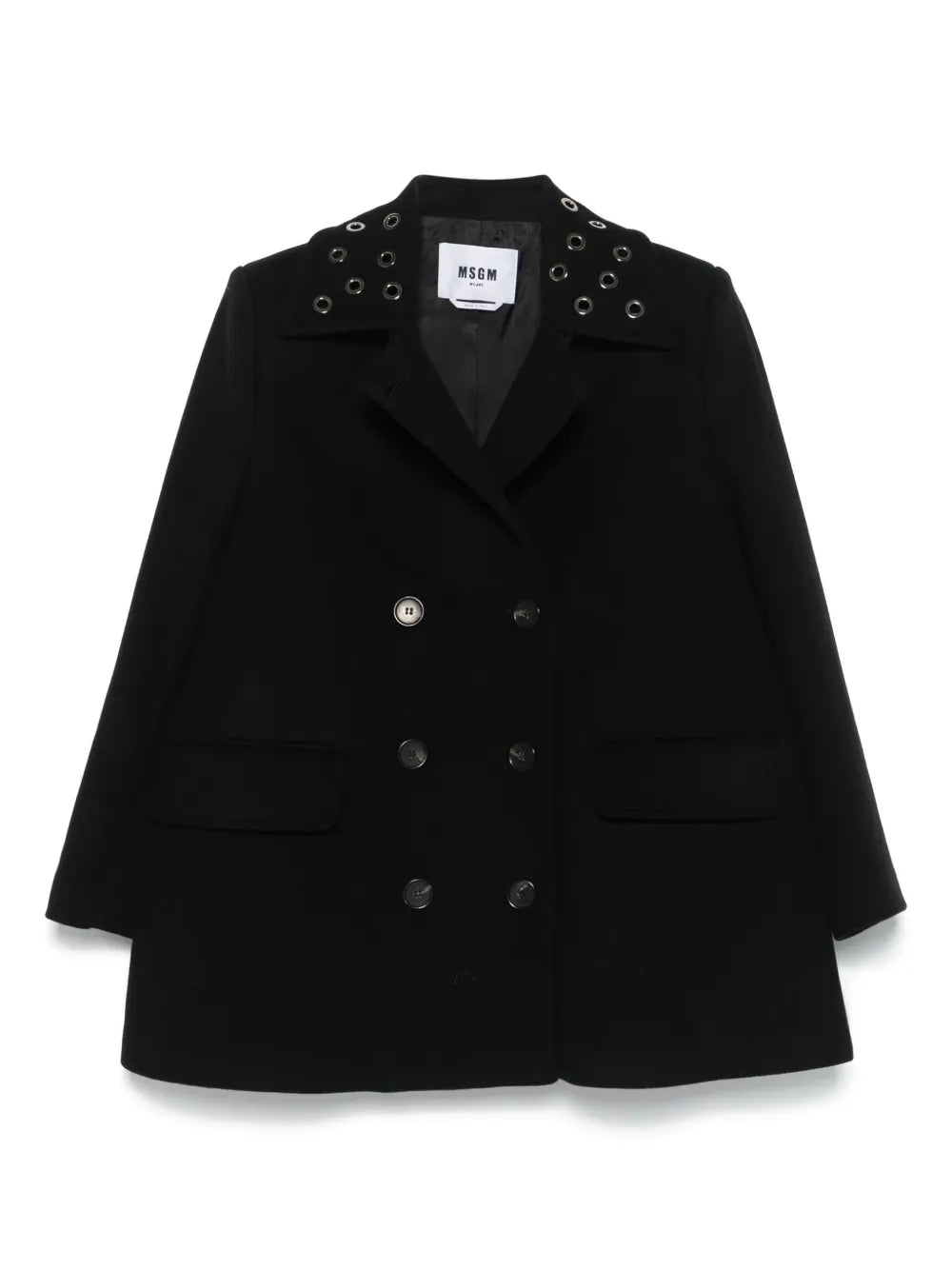 Eyelet-Detail Coat