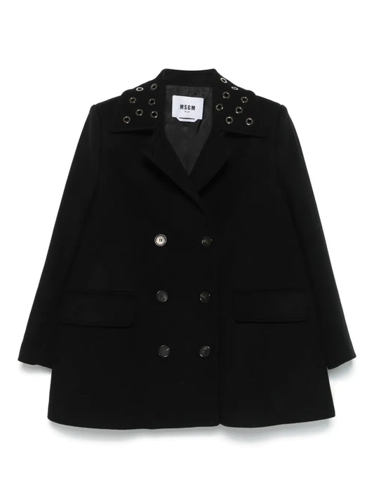 Eyelet-Detail Coat