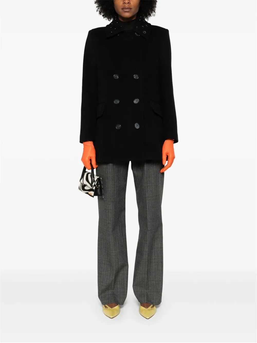 Eyelet-Detail Coat