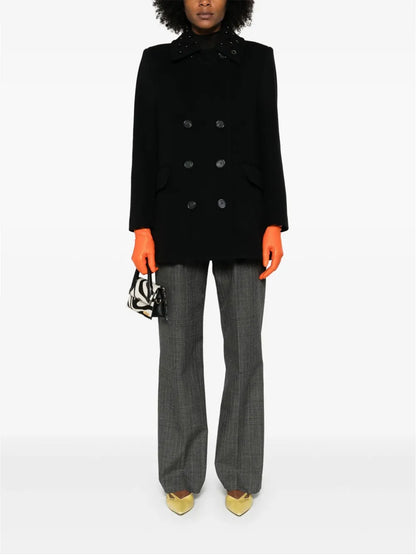 Eyelet-Detail Coat