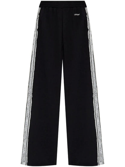 Lace-Detailing Track Pants