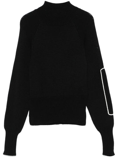Embroidered-Detail Sweater