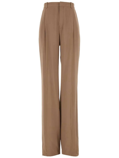Silk Crepe Trousers
