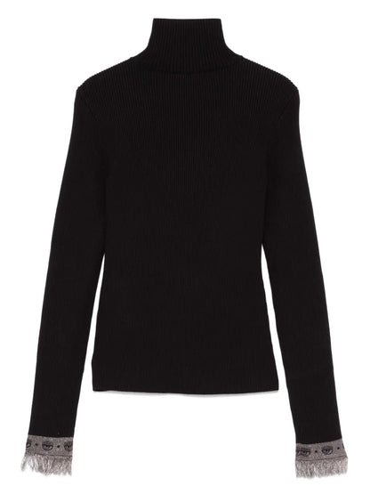 Eyelike-Intarsia Sweater