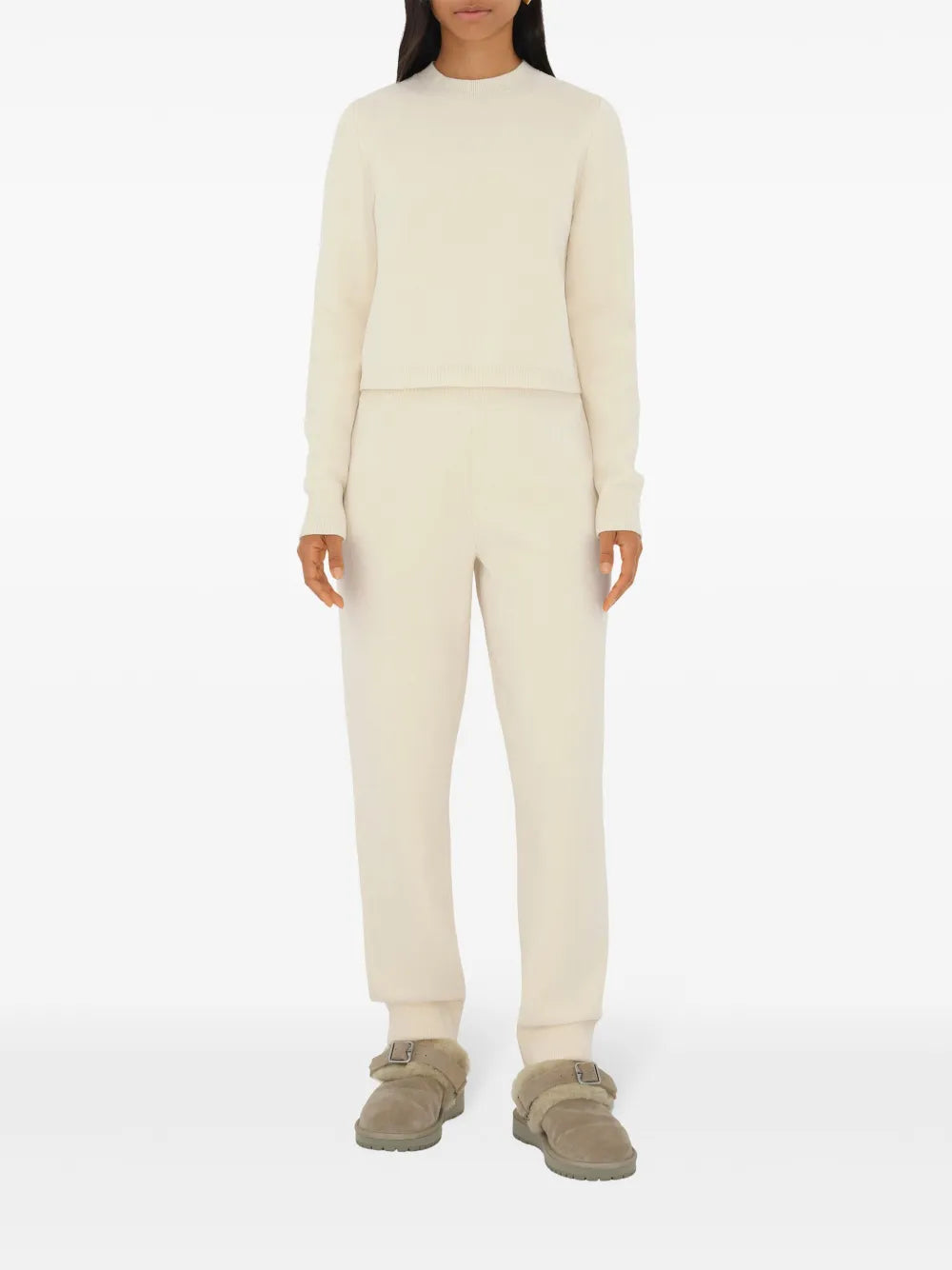Cotton-Wool Blend Track Pants