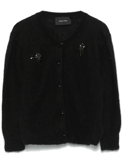 Crystal-Embellished Cardigan