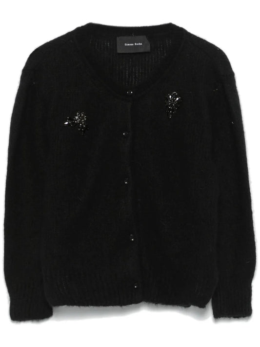 Crystal-Embellished Cardigan