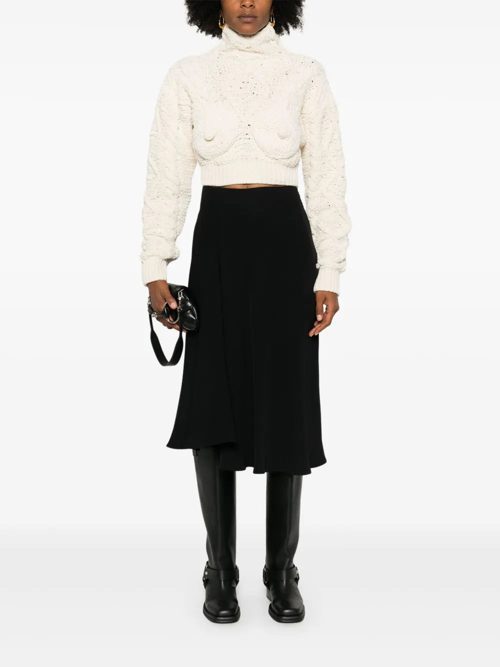 Poker Midi Skirt