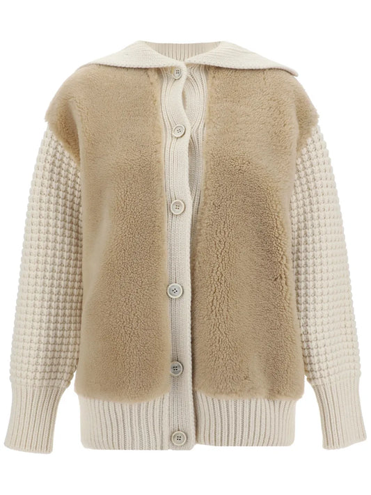 Shearling Cardigan