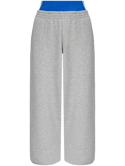 Double-Layer Cotton Track Pants
