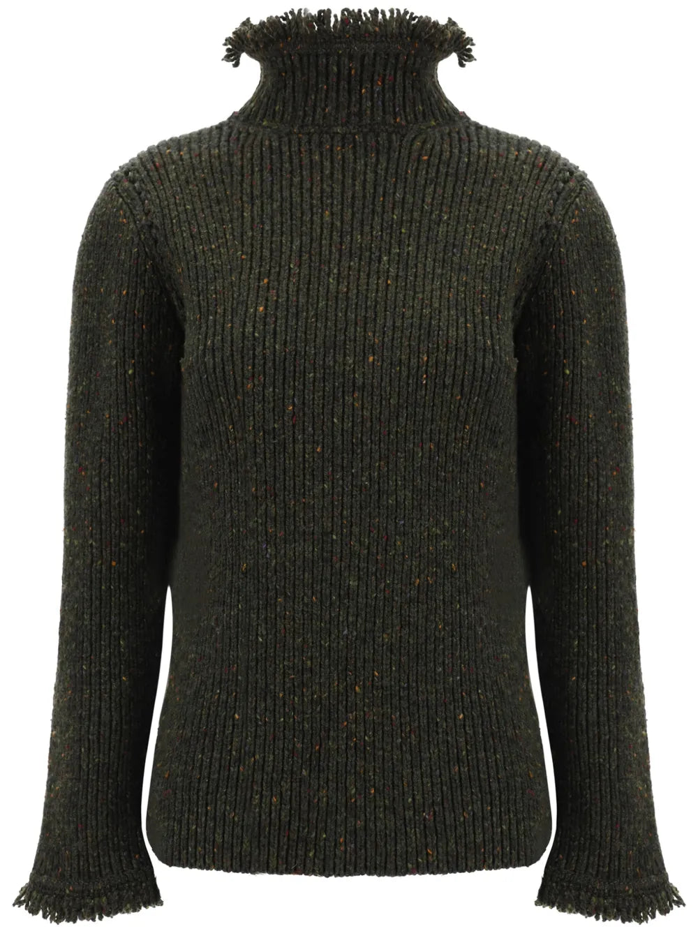 Fringed-Edge Sweater