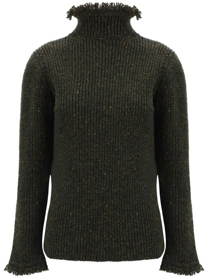 Fringed-Edge Sweater