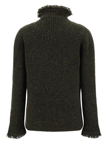 Fringed-Edge Sweater