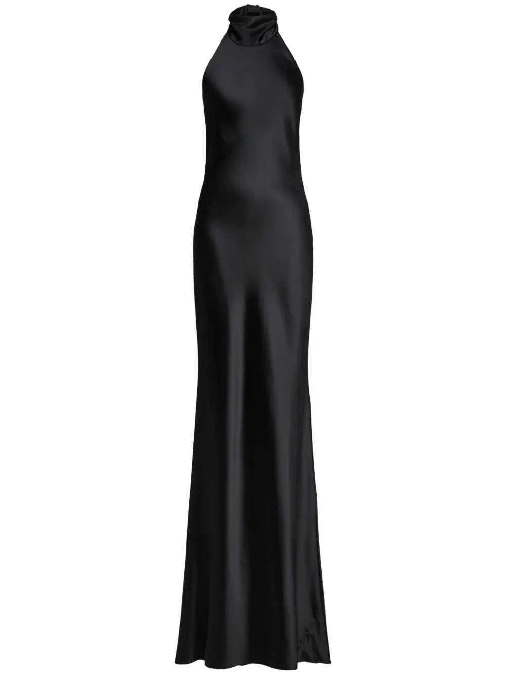 Satin-Finish Sleeveless Gown