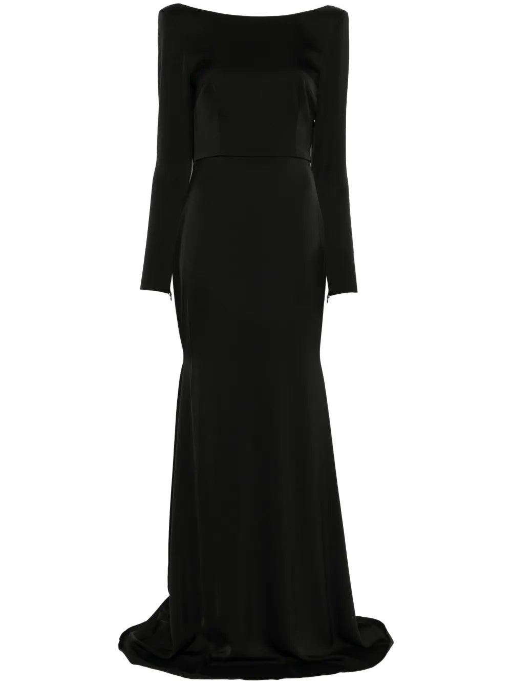 Open-Back Satin Gown