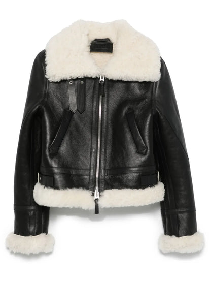 Shearling-Trim Jacket