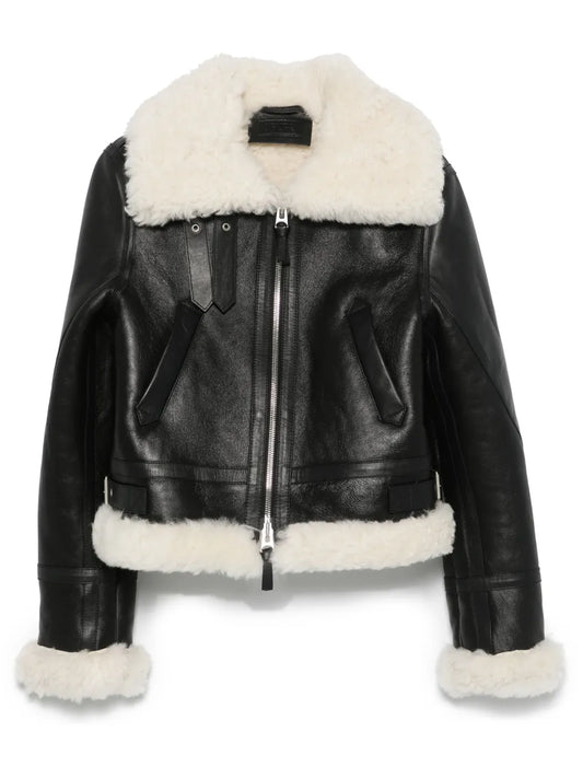 Shearling-Trim Jacket