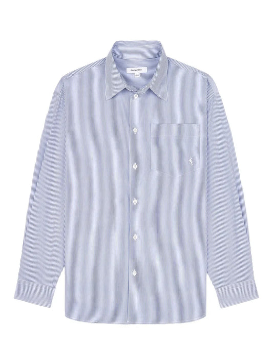 Striped Button-Up Shirt