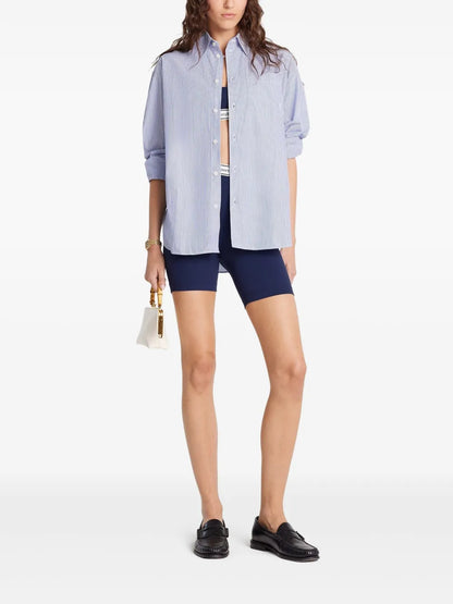 Striped Button-Up Shirt