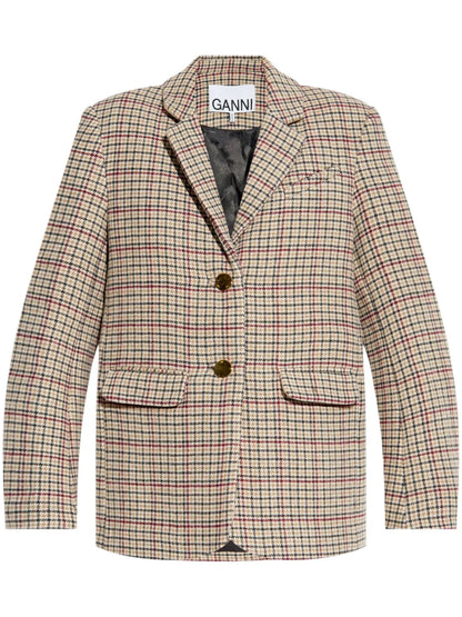 Checked Blazer
