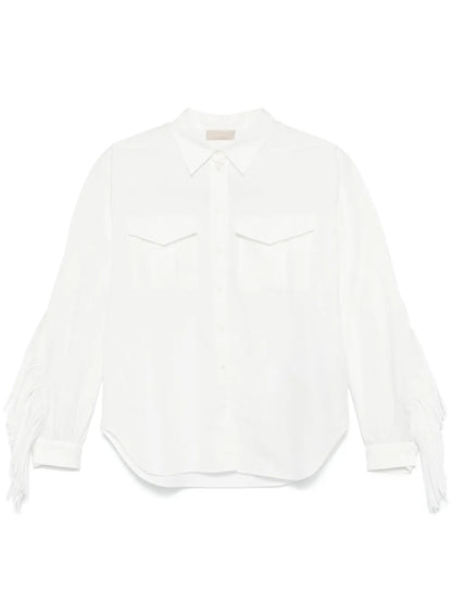 Fringe-Detailed Shirt