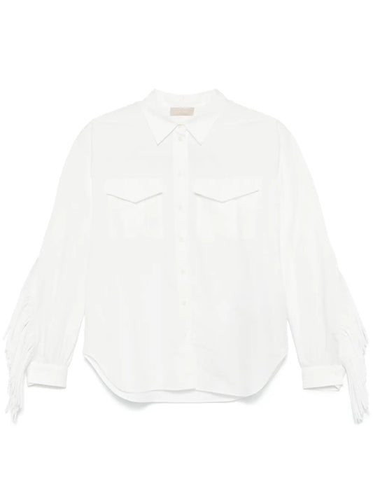 Fringe-Detailed Shirt