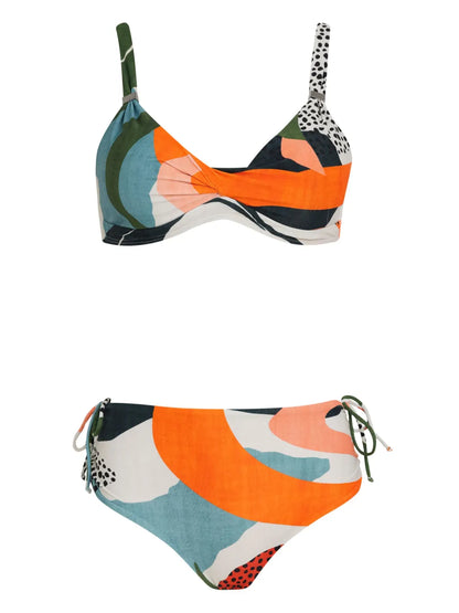 Marcela Abstract-Print Bikini Set