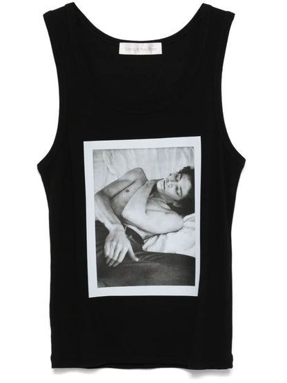 Self Portrait-Print Tank Top